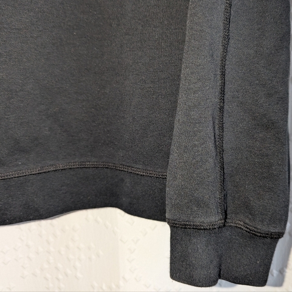 Apple Bomber Full-Zip Jacket Men's Medium in Black Relaxed Fit Made in USA - Picture 5 of 7